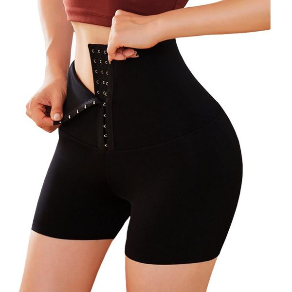 

yoga outfits cloud hide short sports legging high waist trainer lift up bulifter body shaper slimming tummy control panties shapewear, White;red