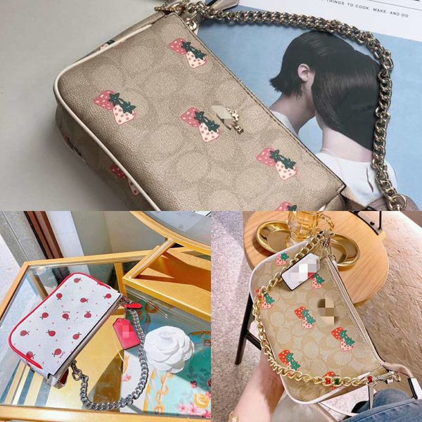 

small c tide shoulder satchel strawberry satchel home strawberry mahjong shoulder crossbody bag recommended portable underarm bag bzib4 bzib