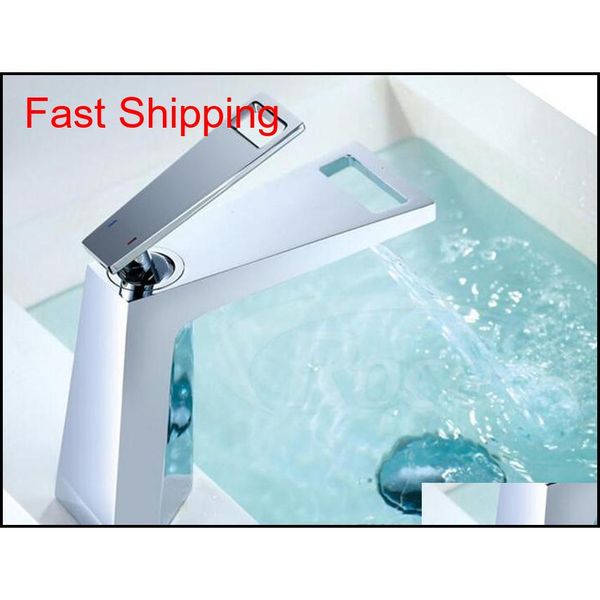 

copper chrome waterfall wash brass basin faucet deck mounted and cold single handle torneira banheiro bathro qylpxa bde_luck