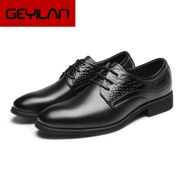 

new man dress shoes genuine leather lace-up men business shoes men wedding black/brown point toe 0139