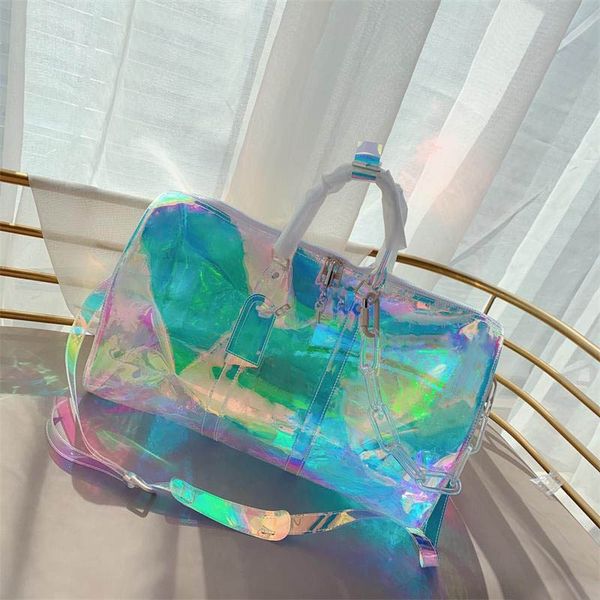 

big size 50cm sport outdoor packs designer handbags pvc men women duffel bags branded travel bag luggage bags strapless