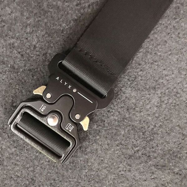 

alyx belt brand mens military outdoor multifunctional training strap ceintures hip pop men off belt, Black;brown
