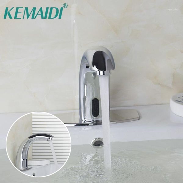 

bathroom sink faucets kemaidi deck mounted touch-infrared basin tap automatic sensor faucet water mixer tap1