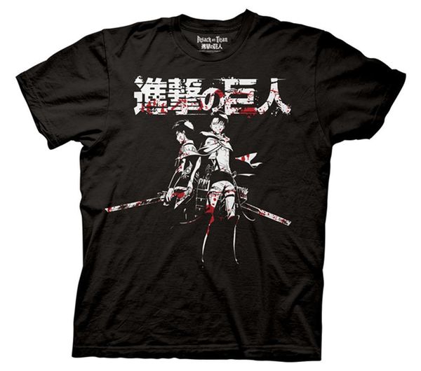 

new mens attack on titan cool and eren blood mens black t-shirt tee shirts sport hooded sweatshirt hoodie