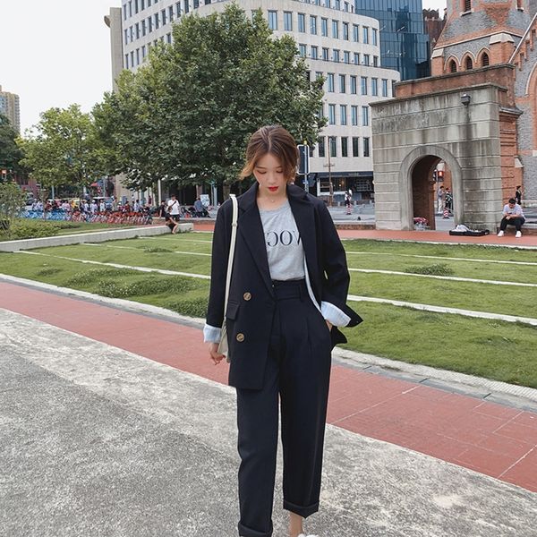 

muhmh net red suit suit foreign women new sister red small small thin temperament korean version imperial net for style fashion goddess styl, Gray