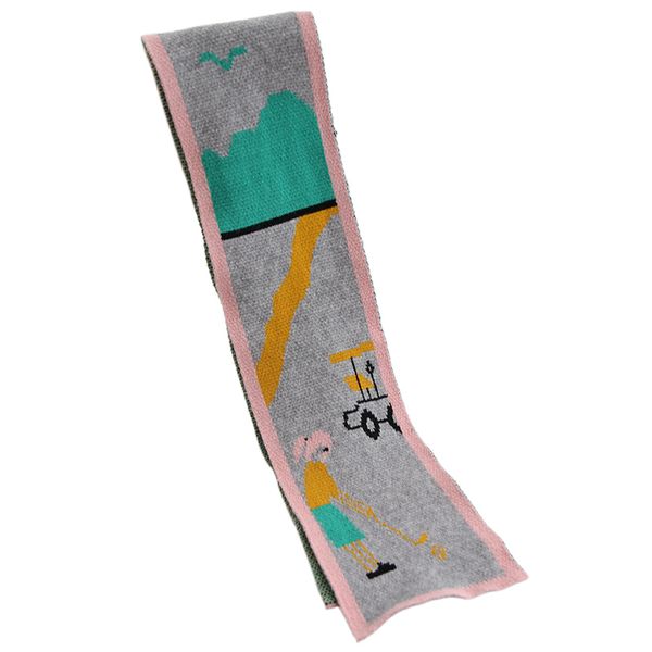 

vipshort golf korean scarf student soft warm girl creative neck chic in winter mvp, Blue;gray