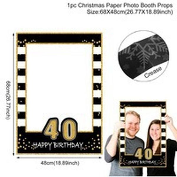 

fengrise black gold photo booth реквизит 30 40 50 день рождения photobooth реквизит тридцатые сороковые пятидесятых годовщина свадьбы декора