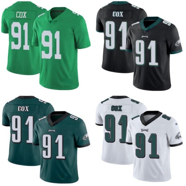 

филадельфия орлы men # 91 fletcher кокс мужских женщины молодежь джерси, Black;red