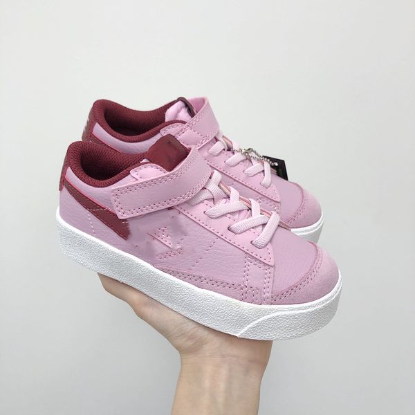 

2021 kids skateboard shoes pink white brazil coast syracuse boys girls toddler sports training shoes, Black