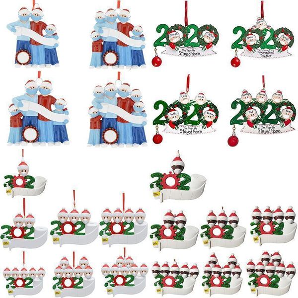 

pvc quarantine christmas ornaments 2020 diy name blessings wearing masks snowman family christmas tree ornaments decoration iia6548x3z