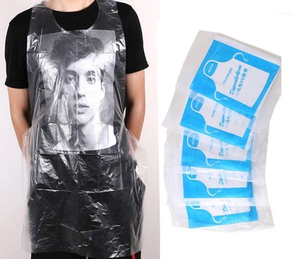 

100pcs disposable apron transparent waterproof oil proof kitchen cooking painting apron for household kitchen decoration11