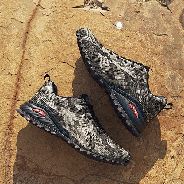 

spring outdoor casual shoes breathable fashion sneakers non-slip traveling men foot wear 201012, Black