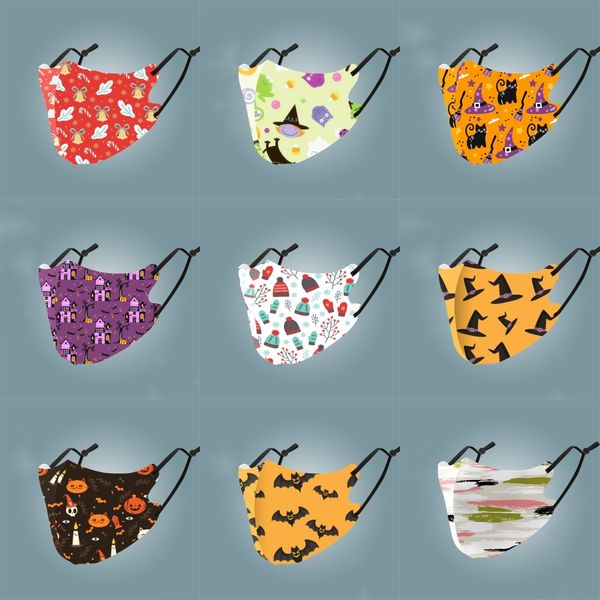 

postage new trend fashion printing masks anti-dust anti-fog anti-pollen full version colorful pattern sunscreen anging ear masks#512, Black
