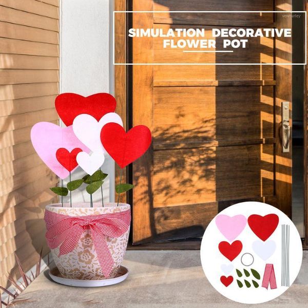 

decorative flowers & wreaths diy creative handmade flower pot arrangement valentines day gift leisure fashion comfortable personality atmosp