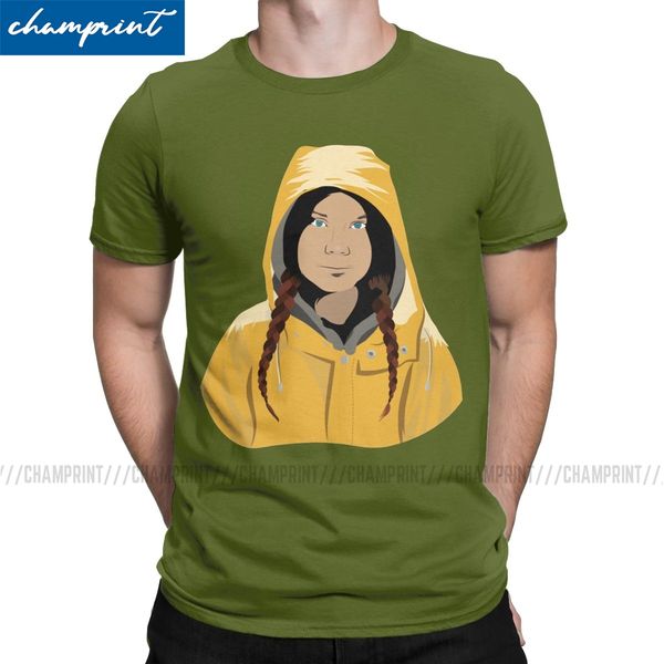 

men greta thunberg casual short sleeve climate change protect the earth o neck clothing plus size sport hooded sweatshirt hoodie men t shirt