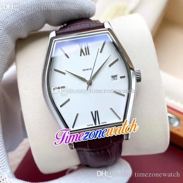 

new malte 82130/000r-9755 date mens watch automatic steel case black/white/champagne dial brown leather strap timezonewatch e131a1, Slivery;brown