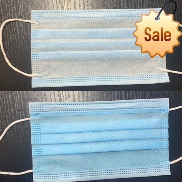 

dustproof 3 unisexlayers protective facial cover face anti-dust disposable earloop mouth mask party masksfactory