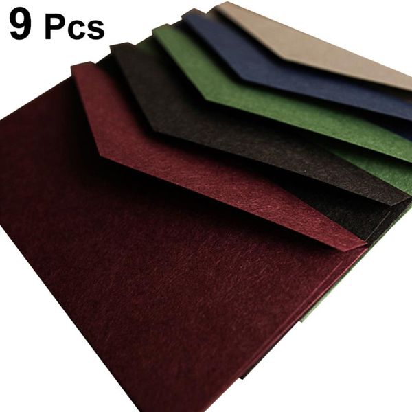 

9pcs изысканный pure color конверты европейский стиль бумаги для партии приглашения