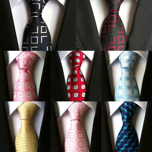 

h7kb fashion shirt necktie bow tie striped classic jacquard men business dress formal wedding men tie accessories 8cm, Blue;purple