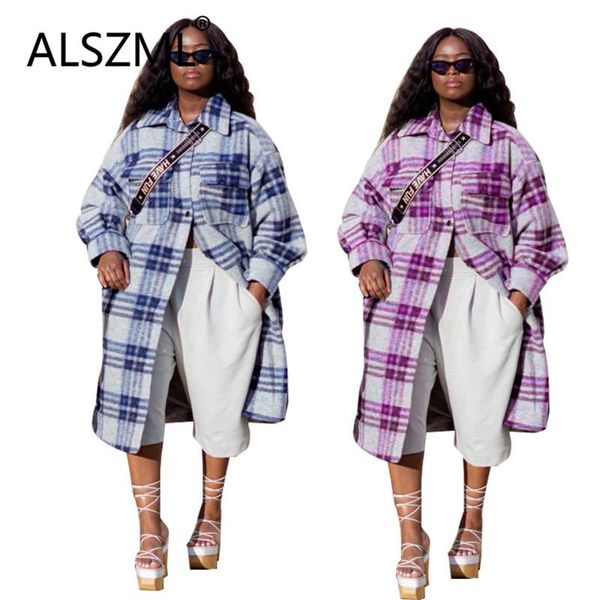 

women's trench coats high street woman plaid print long sleeve cool clothes for women, Tan;black