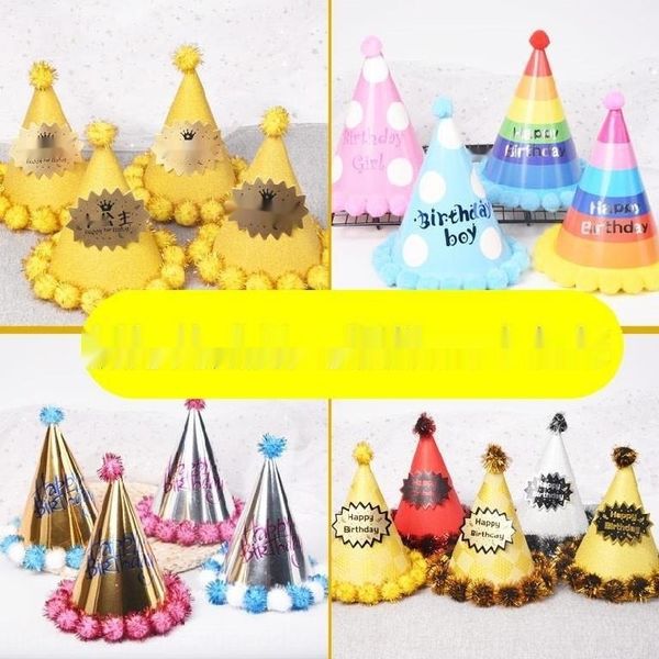 

xxtcb children disposable p decorative ornaments ornaments and ornamentswool ball accessories gift cake conical girl gi mao ball ca