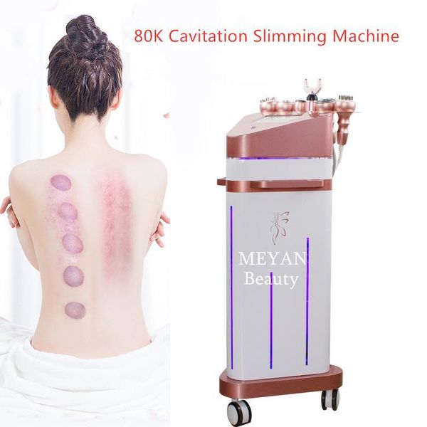 

sales 80k slimming cavitation ultrasonic electric cupping therapy machine for body massage and sculpting instrument