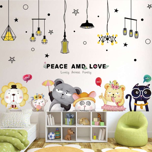 

cute cat wallpaper college dormitory bed decoration dk wall self adhive stickers