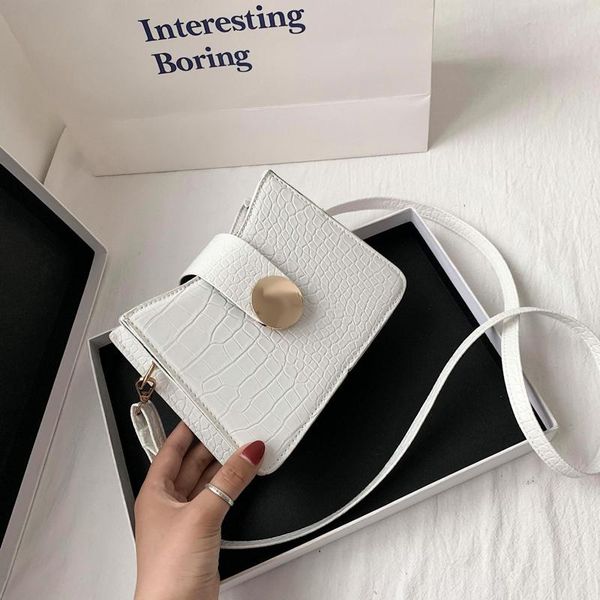 

women's crocodile pattern shoulder bag 2020 new korean style elegant messenger bag