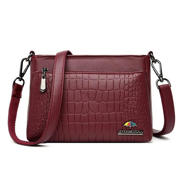

crocodile tote bag for women 2020 autumn fashion lady soft leather crossbody shoulder bags female small square messenger bags