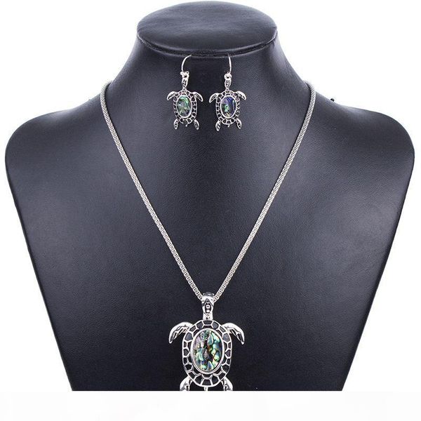 

ms1504261 fashion jewelry sets hight quality necklace sets for women jewelry silver plated sea turtle unique design party gifts