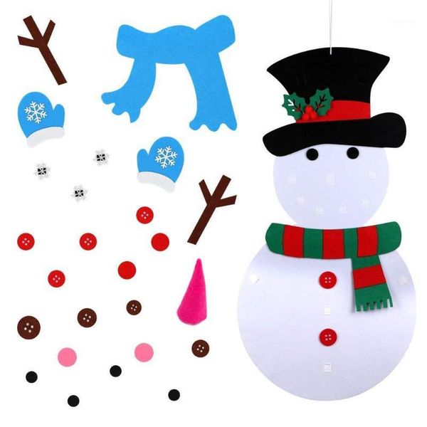 

christmas decorations hobbylane felt snowman decoration kids puzzle diy toy snowman1