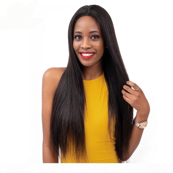 

brazilian peruvian indian malaysian straight virgin hair 3 bundles straight virgin hair virgin unprocessed human hair bundles extensions, Black