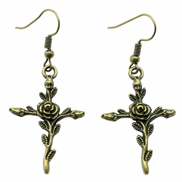 

3 пары женщины моды серьги мотаться серьги 35x2m цветочный крест падение серьги для женщин ювелирные изделия wmtyxo bdegarden, Black;white