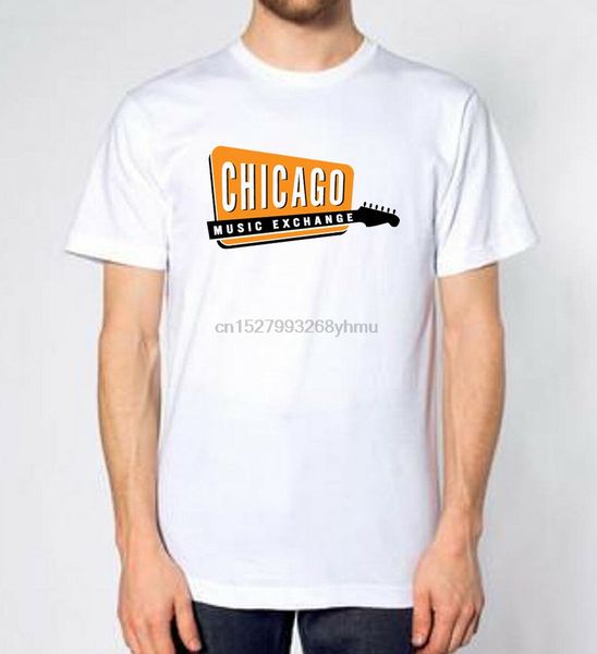

chicago music exchange classic logo white t-shirt s m l xl 2xl 3xl 4l 5xl sport hooded sweatshirt hoodie