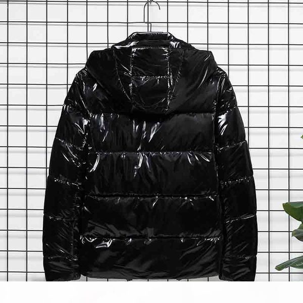 

20fw new men's winter hooded cotton coat fashion mens thick warm down padded jacket parkas 2 colors, Black;brown