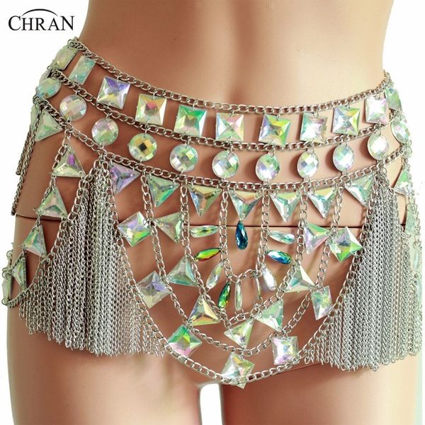 

chran mesh disco sequin skirt tassels mirror bodysuit dress body chain exotic burning man rave outfit t200508, Silver