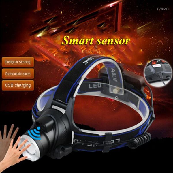 

headlamps q5/t6 high-power rechargeable led strong headlamp v9 induction charging1