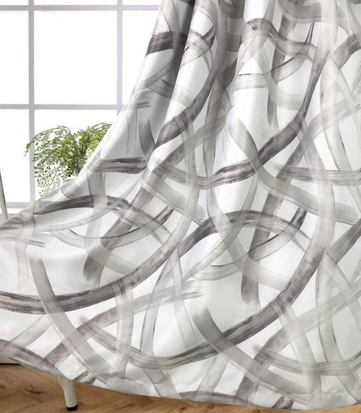 

modern curtains for living room geometric blackout curtains1