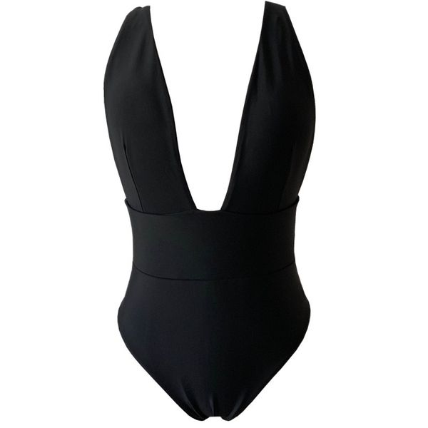 

high cut women swimwear one piece swimsuit female v-neck bodysuit leopard bathing suit print bather beachwear y200824, White;black