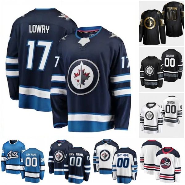 

custom winnipeg jets adam lowry connor hellebuyck kyle connor mark scheifele patrik laine andrew copp 2020 hockey jerseys women stitched, Black;red