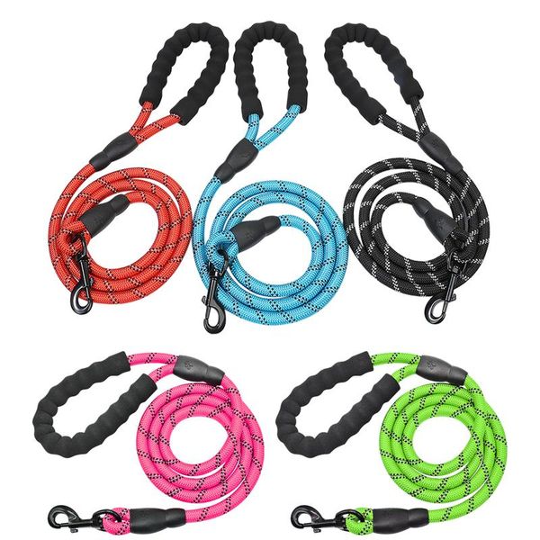 

reflective dog leash nylon pet dog leash rope for small medium large dogs walking training pet bbyqrc
