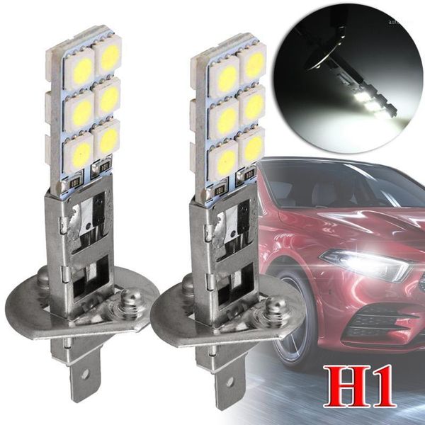 

2pc new h1 6000k super white 55w led headlight bulbs kit fog driving light1