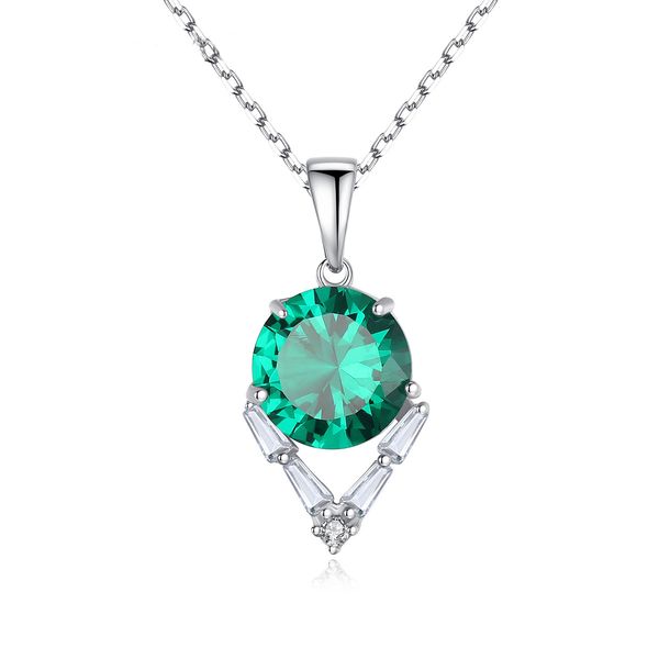 

2020 women necklace for party s925 zircon pendants jewelry necklace korean fashion clavicle chain accessories valentin's day girls, Silver