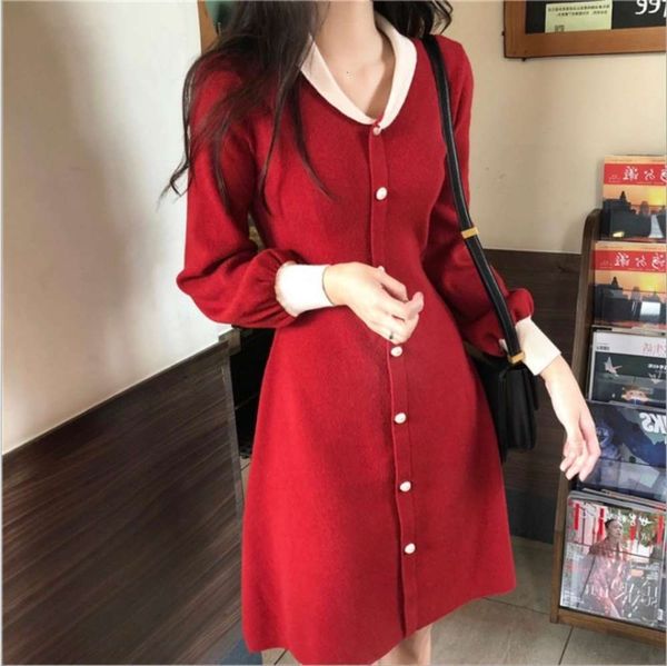 

and autumn 2019 new spring women's drs knitting style very fairy french minority lolita skirt, Black;gray