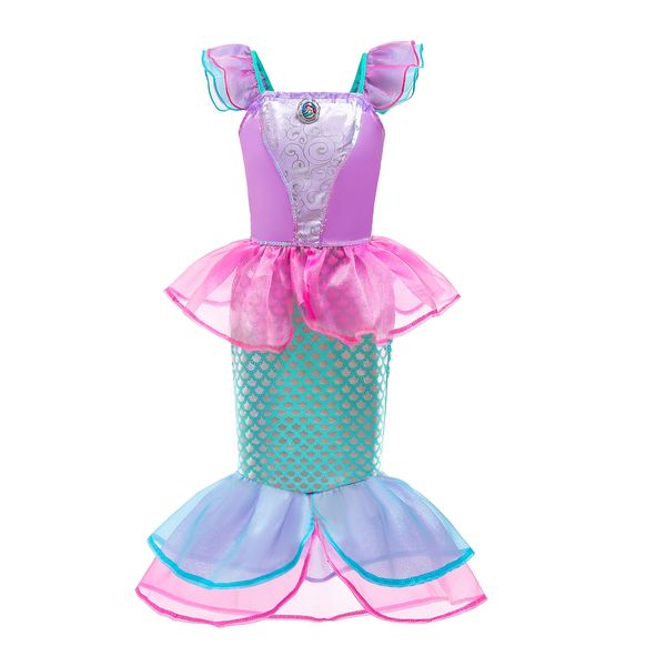 

halloween costume children's clothing mermaid princess dress children girls cosplay dress, Blue
