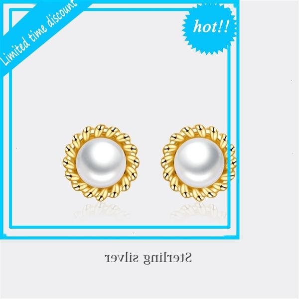 

jewelry new 925 silver needle creative pearl earrings accessories, Golden