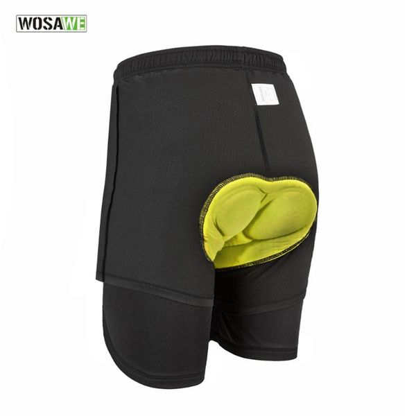 

wosawe men's cycling shorts gel 3d padded mountain bike bicycle shorts riding racing trouser breathable