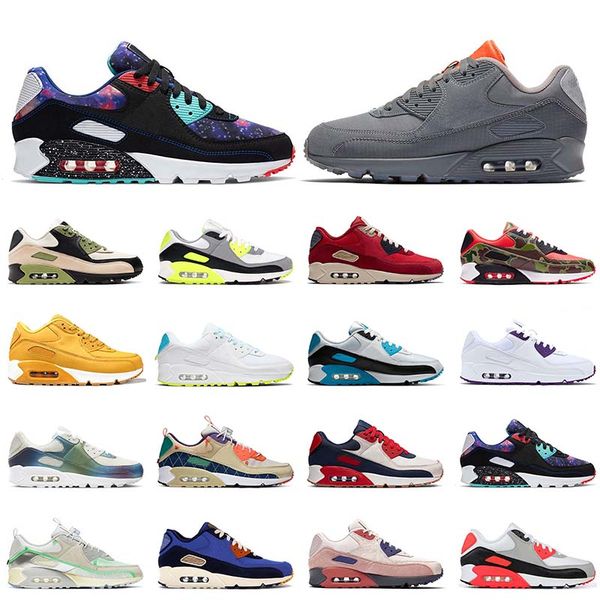 

wholesale 2021 mens cushion 90s womens runnning shoes sneakers supernova grey undefeated black white camo denham outdoor trainers 36-46
