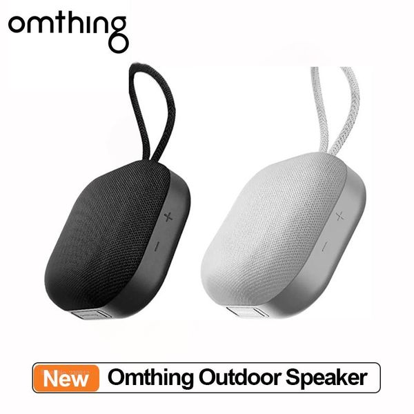 

omthing outdoor speaker wireless bluetooth speaker built-in microphone ipx5 waterproof large volume small audio portable