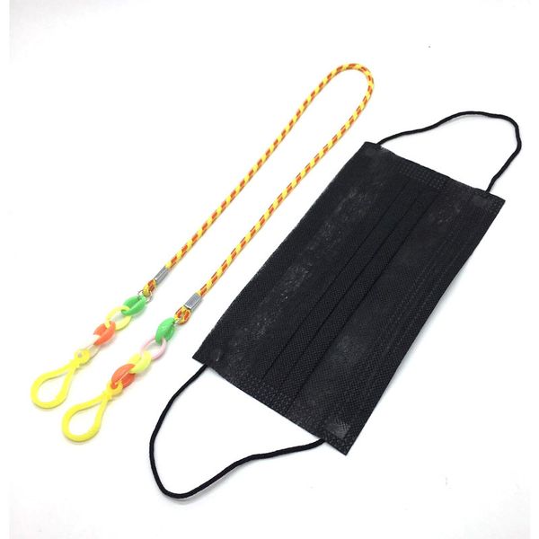 

dhl shipping face mask adjustable lanyard handy convenient rope rest ear holder hang on neck string hat lanyard party favor x708fz